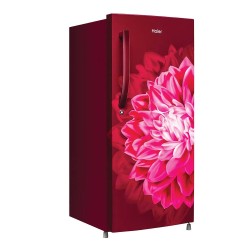 Haier 190 L, 3 Star, Red Dahelia Finish Direct Cool Single Door Refrigerator HRD-2103CRD-P