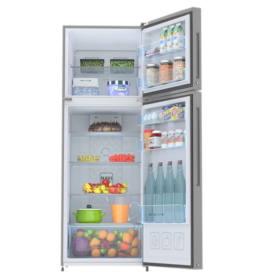 Haier 240 litres 2 Star Double Door Refrigerator, Moon Silver HRF-2902BMS-P Haier 240 litres 2 Star Double Door Refrigerator, Moon Silver HRF-2902BMS-P