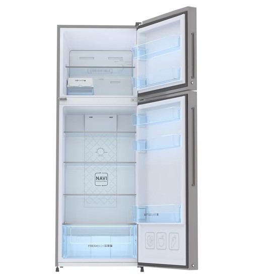 Haier 240 litres 2 Star Double Door Refrigerator, Moon Silver HRF-2902BMS-P Haier 240 litres 2 Star Double Door Refrigerator, Moon Silver HRF-2902BMS-P