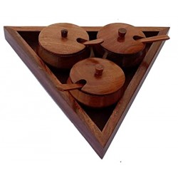 WOODEN MASALA TRAY