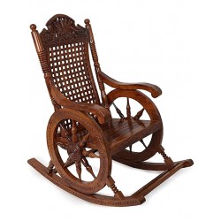 WOODEN ROCKING CHAIR