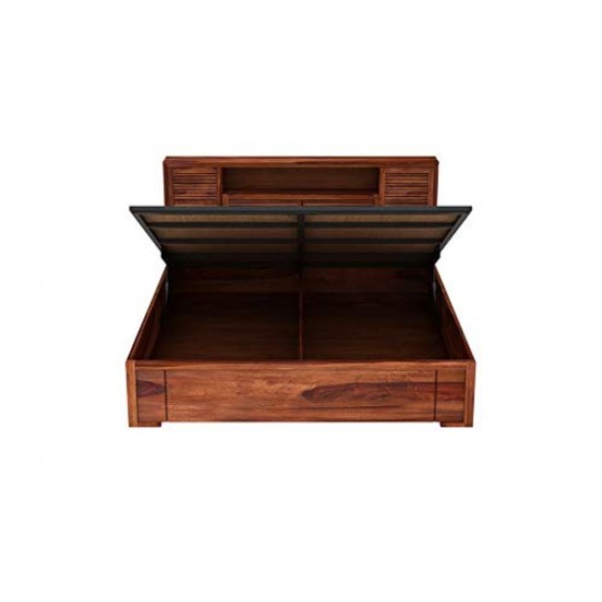 TEAK WOOD COT with Storage 