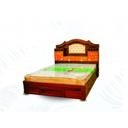 TEAK WOOD COT (Natural Finish)