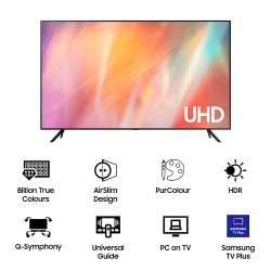 Samsung 139.7 cm (55 inches) 4K Ultra HD Smart LED TV UA55AU7500KLXL (Titan Gray) (2021 Model)