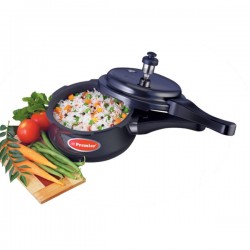 Premier Cucina Trendy Black Induction Bottom Handi Pressure Cooker 3L