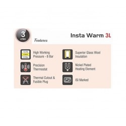 Singer Water Heater - Insta Warm 3L (3 LTR) (white)