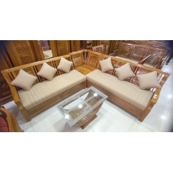 TEAK CORNER SOFA SET