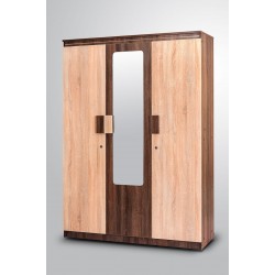 3 DOOR WARDROBE ( CENTER MIRROR MODEL)