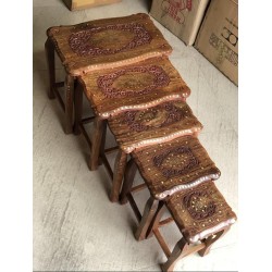 WOODEN STEP STOOL ( FOLDING MODEL )