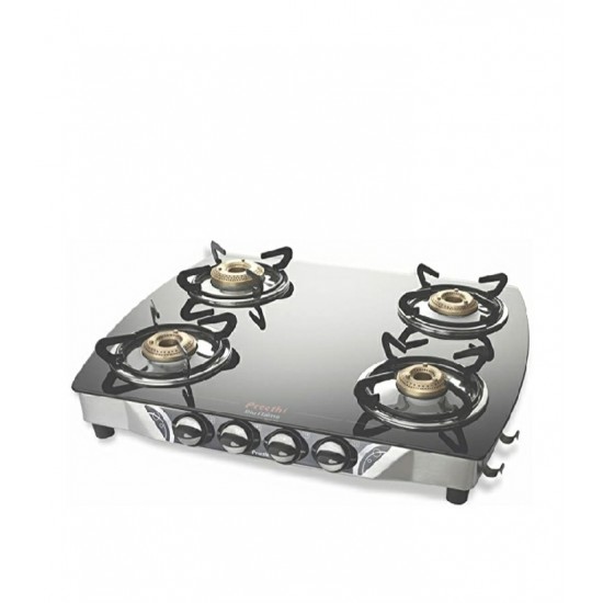 Preethi Blu Flame Jumbo Glass top 4-Burner gas stove