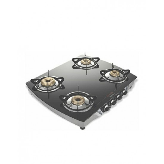 Preethi Blu Flame Jumbo Glass top 4-Burner gas stove